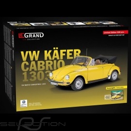 Kit VW Volkswagen Beetle 1303 cabriolet 1976 made of metal sunny yellow 1/8