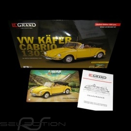 Kit VW Volkswagen Beetle 1303 cabriolet 1976 made of metal sunny yellow 1/8