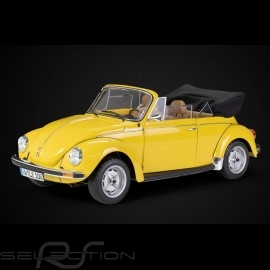Kit VW Volkswagen Beetle 1303 cabriolet 1976 made of metal sunny yellow 1/8