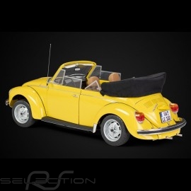 Kit VW Volkswagen Beetle 1303 cabriolet 1976 made of metal sunny yellow 1/8