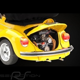 Kit VW Volkswagen Beetle 1303 cabriolet 1976 made of metal sunny yellow 1/8