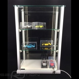 Glasvitrine mit LED Beleuchtung Massgeschnitten für bis zu 15 1/43 Modellautos