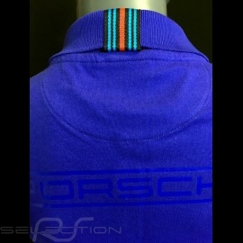 Porsche polo shirt Martini Racing Collection 917 quilted Blue / Green WAP921LMRH - women