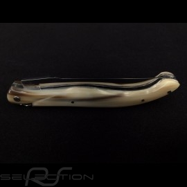 Folding knife "The Laguiole Coupé" solid horn made with pieces coming from Porsche 10cm Laguiole L0512P1I
