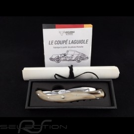 Folding knife "The Laguiole Coupé" solid horn made with pieces coming from Porsche 10cm Laguiole L0512P1I