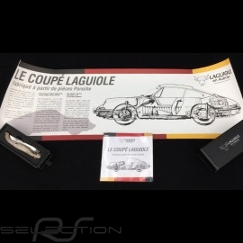 Folding knife "The Laguiole Coupé" solid horn made with pieces coming from Porsche 10cm Laguiole L0512P1I