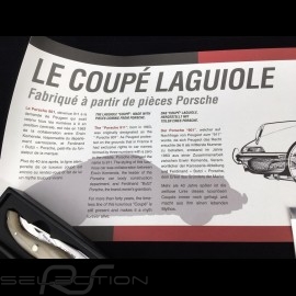 Folding knife "The Laguiole Coupé" solid horn made with pieces coming from Porsche 10cm Laguiole L0512P1I