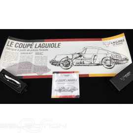 Folding knife "The Laguiole Coupé" buffalo horn made with pieces coming from Porsche 10cm Laguiole L0512P2I