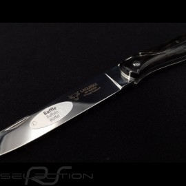 Folding knife "The Laguiole Coupé" buffalo horn made with pieces coming from Porsche 10cm Laguiole L0512P2I