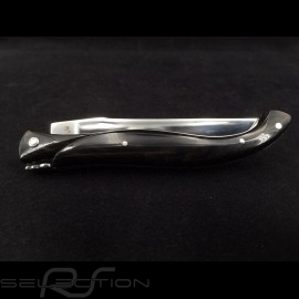 Folding knife "The Laguiole Coupé" buffalo horn made with pieces coming from Porsche 10cm Laguiole L0512P2I
