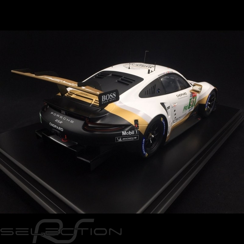 Miniature Porsche 991 R 1/18 Spark R No.92 Team Manthey Le Mans 2014