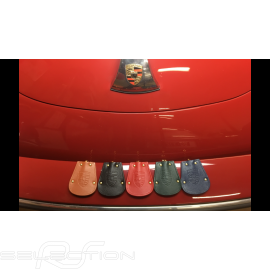 Porsche Schlüsseltäschchen rot leder Reutter einziehbar vergoldete Kette