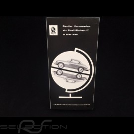 Brillenetui schwarzes Leder Reutter für Porsche 356 magnetisch mit Metallheiliger Christophe Medaillon