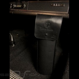 Original Porsche Dashboard vinyl Stoff / Schwarzes Recaro Leder Tasche mit Klappe - Erste-Hilfe-Kasten enthalten