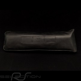 Original Porsche dashboard vinyl fabric / Black Recaro leather bag with flap - first aid kit included