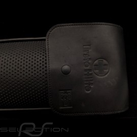 Original Porsche dashboard vinyl fabric / Black Recaro leather bag with flap - first aid kit included