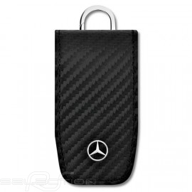 Cache-clés key cover Schlüsselhülle  Mercedes 6e gén. cuir aspect carbone noir carbon look leather carbon leder schwarz black Me