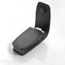 Cache-clés key cover Schlüsselhülle  Mercedes 6e gén. cuir aspect carbone noir carbon look leather carbon leder schwarz black Me
