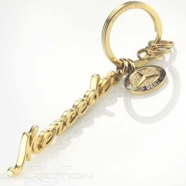 Porte-clés keyring Schlüsselanhänger lettering gold schriftzug Mercedes Classic Logo Vintage lettrage Swarovski or Mercedes-Benz