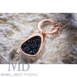 Porte-clés keyring Schlüsselanhänger Mercedes Crystal Fine Rocks Swarovski acier or rose stahl rosa Swarovski steel rose gold Me