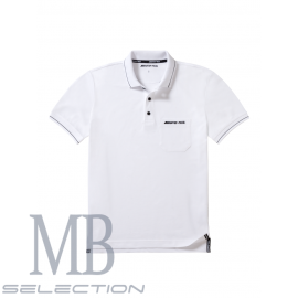 Mercedes Poloshirt AMG Merzerisierte Weiß Mercedes-Benz B66953655 - Herren