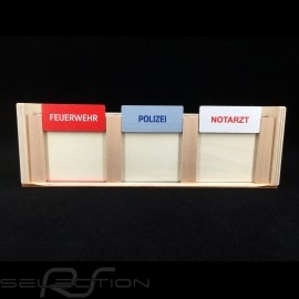 Porsche Garage made of wood with 3 cars fire / police / ambulance Porsche WAP0400020L0EF