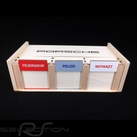 Porsche Garage made of wood with 3 cars fire / police / ambulance Porsche WAP0400020L0EF