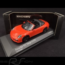 Porsche 911 typ 991 Targa 4 GTS phase II 2016 lavaorange 1/43 Minichamps 410067341