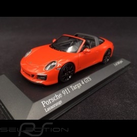 Porsche 911 type 991 Targa 4 GTS phase II 2016 lava orange 1/43 Minichamps 410067341