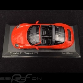 Porsche 911 typ 991 Targa 4 GTS phase II 2016 lavaorange 1/43 Minichamps 410067341