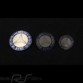 Mercedes-Benz emblem pin diameter 24 mm lacquered and chrome blue and silver A373.24