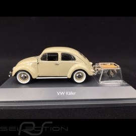 Volkswagen Beetle with trailer 1951 Beige 1/43 Schuco 450269200