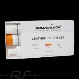 Leather dye repair kit for colour restoration Colourlock Mild cleaner Black dye