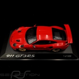 Porsche 911 GT3 RS type 991 Pack Weissach 2018 guards red 1/43 Spark WAX02020084