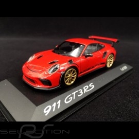 Porsche 911 GT3 RS type 991 Pack Weissach 2018 guards red 1/43 Spark WAX02020084