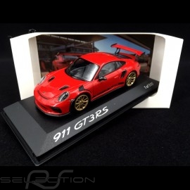 Porsche 911 GT3 RS type 991 Pack Weissach 2018 guards red 1/43 Spark WAX02020084