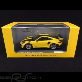 Porsche 911 GT2 RS typ 991 Weissach Package gelb / schwarz n° 0007/1911 1/43 Spark WAP0201520J