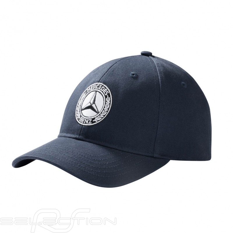 Mercedes cap Classic Logo Vintage cotton navy blue Mercedes-Benz B66041540