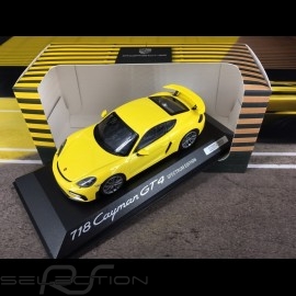 Porsche 718 Cayman GT4 type 982 2019 racing yellow Spectrum Edition 1/43 Minichamps WAP0200870L002