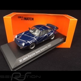 Porsche 911 Type 930 Turbo 3.3 Grand Prix Tennis Stuttgart Edition Blue 1/43 Minichamps MAP020PTGP17