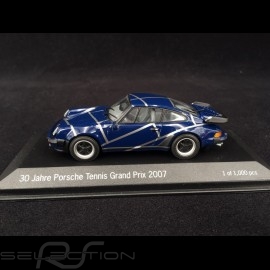 Porsche 911 Type 930 Turbo 3.3 Grand Prix Tennis Stuttgart Edition Blue 1/43 Minichamps MAP020PTGP17
