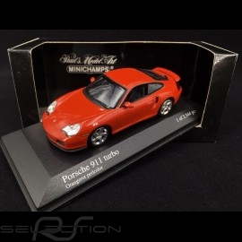 Porsche 911 Type 996 Turbo 1999 orange red pearl 1/43 Minichamps 430069308