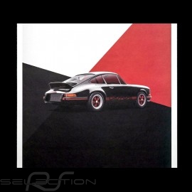 Porsche Poster 911 Carrera RS 1973 Schwarz