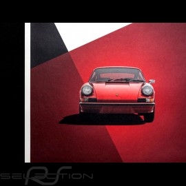 Porsche Poster 911 Carrera RS 1973 Bahia rot