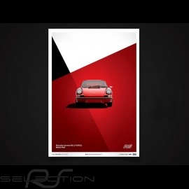 Porsche Poster 911 Carrera RS 1973 Bahia red Limited serie