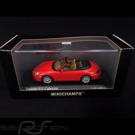 Porsche 996 Carrera Cabriolet 2001 rouge 1/43 Minichamps 400061034