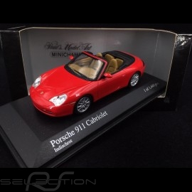 Porsche 996 Carrera Cabriolet 2001 rouge 1/43 Minichamps 400061034