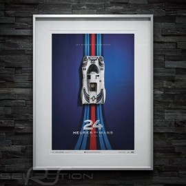 Porsche Poster 917 K Martini Winner le Mans 1971 n° 22 Limited edition