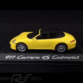 Porsche 991 Carrera 4S Cabriolet 2012 gelb 1/43 Minichamps WAP0201120C﻿