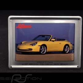 Porsche 911 Carrera Cabriolet typ 996 1997 grau mit metallischer Karte 1/87 Schuco 452693200